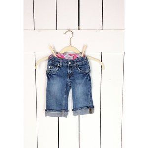 Baby blue Levis denim cuffed jeans/baby girl/baby boy Levi Strauss jeans/4